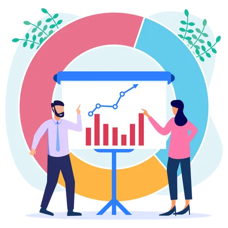 Finanzpräsentation  Illustration