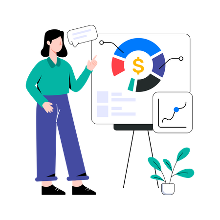 Finanzpräsentation  Illustration