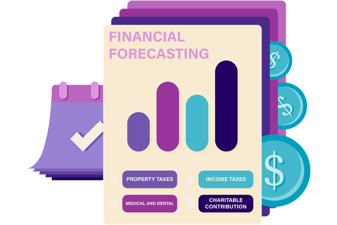 Finanzprognose  Illustration