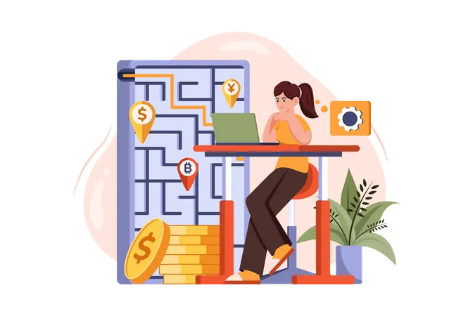 Finanzstrategie  Illustration