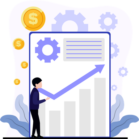 Finanzwachstum  Illustration