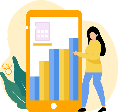 Finanzwachstumsdiagramm  Illustration