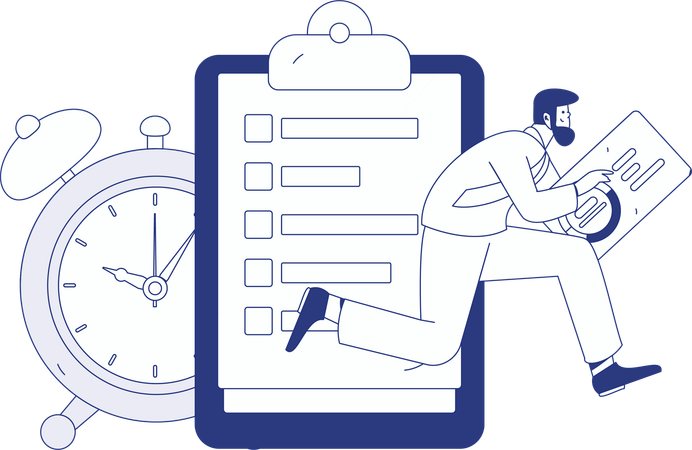 Find business talk  Illustration