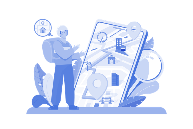 Find Delivery Location  Illustration