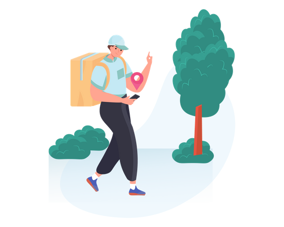 Find Delivery Location  Illustration