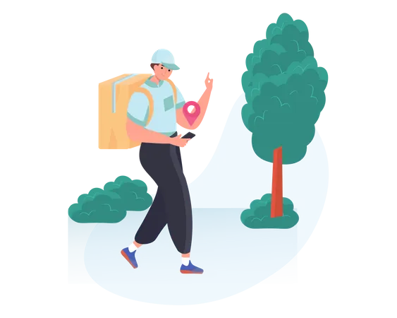 Find Delivery Location  Illustration