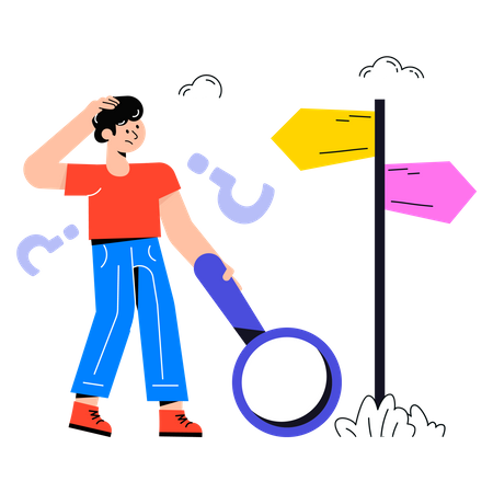 Find Direction  Illustration