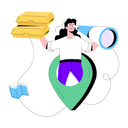 Find Location  Illustration