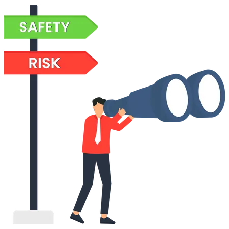 Find solutions of risk and safety  Illustration