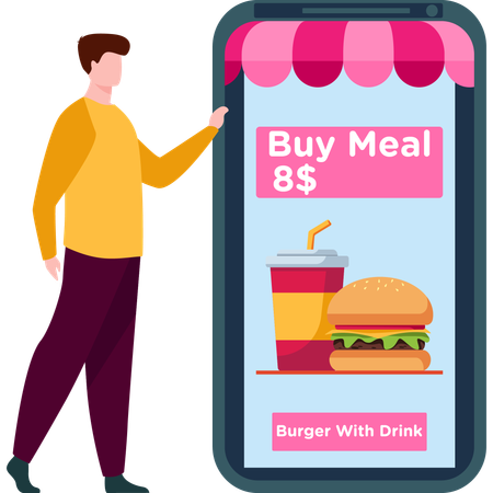 Find your favorites wages for meal  Illustration