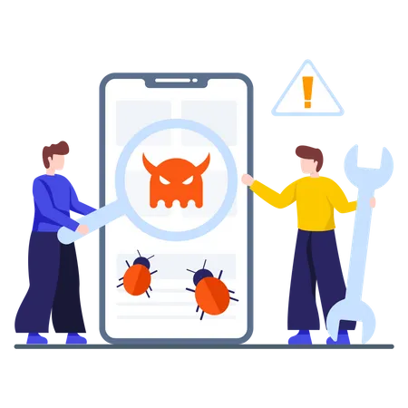 Finding Bug And Solve Issue  Illustration