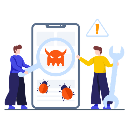 Finding Bug And Solve Issue  Illustration