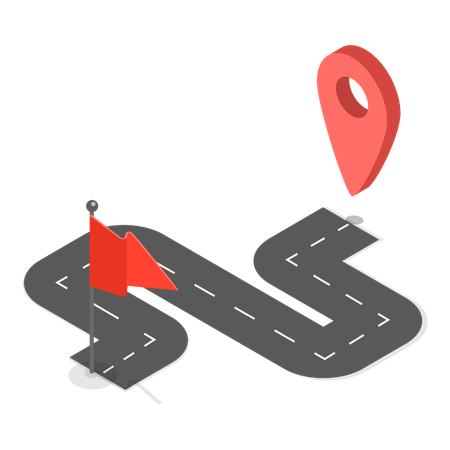 Finding route to destination  Illustration