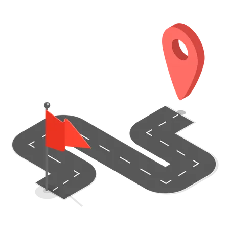 Finding route to destination  Illustration