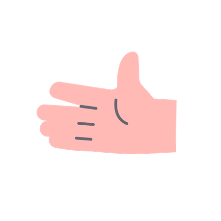 Finger gesture Illustration