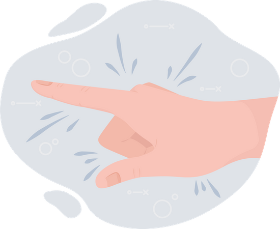 Finger Pointing  Illustration