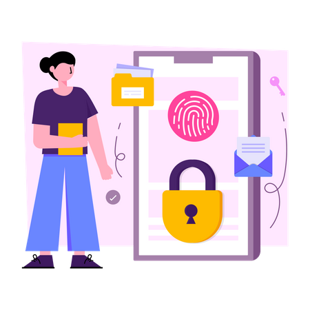 Fingerprint Access Illustration