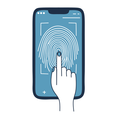 Fingerprint authentication  Illustration