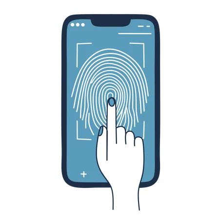 Fingerprint authentication  Illustration