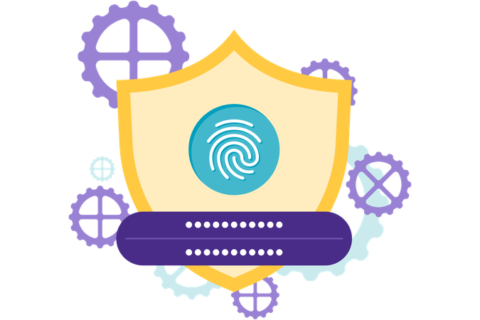 Fingerprint login  Illustration