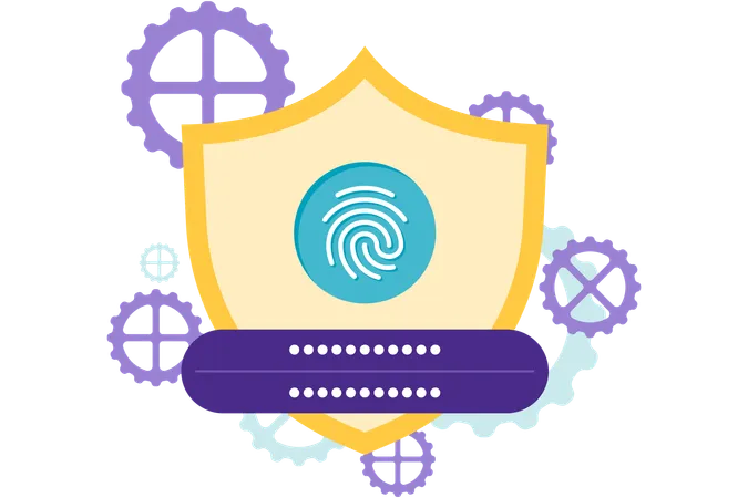 Fingerprint login  Illustration