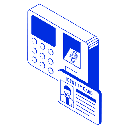 Fingerprint scanner  Illustration