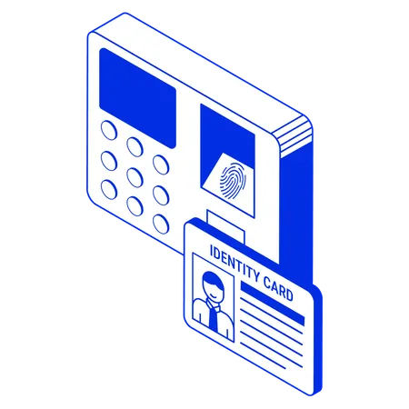 Fingerprint scanner  Illustration