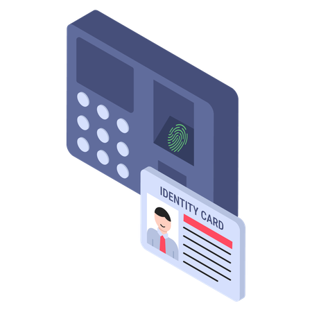 Fingerprint scanner  Illustration