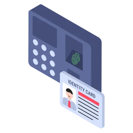Fingerprint scanner  Illustration