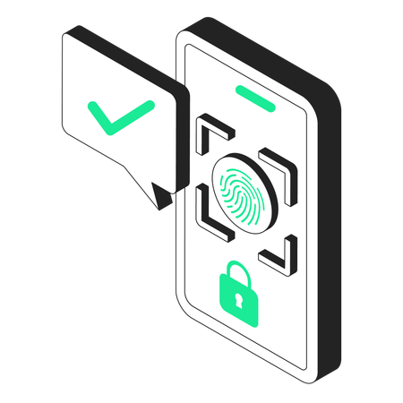 Fingerprint scanner  Illustration