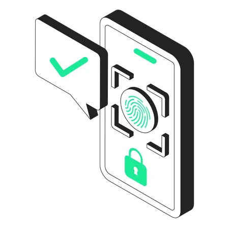 Fingerprint scanner  Illustration