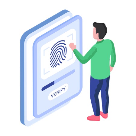 Fingerprint Scanning  Illustration