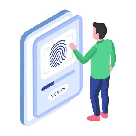 Fingerprint Scanning  Illustration