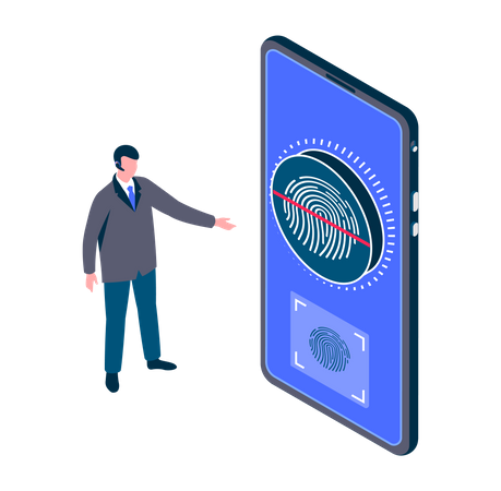 Fingerprint Security Illustration