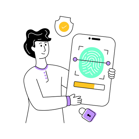 Fingerprint security Illustration