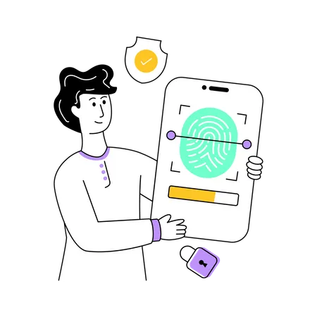 Fingerprint security Illustration