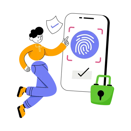 Fingerprint Security  Illustration