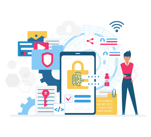 Fingerprint security  Illustration