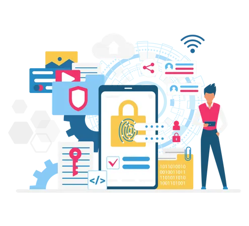 Fingerprint security  Illustration