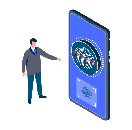 Fingerprint Security  Illustration