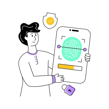 Fingerprint security  Illustration