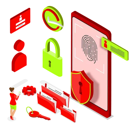 Fingerprint Security  Illustration