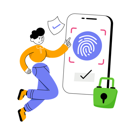 Fingerprint Security  Illustration