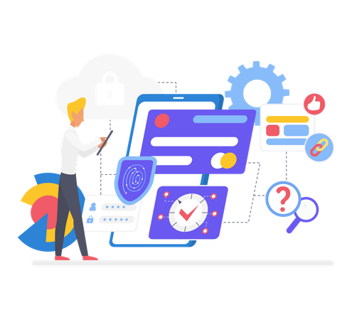 Fingerprint security  イラスト