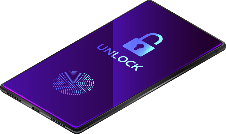 Fingerprint Unlock  Illustration