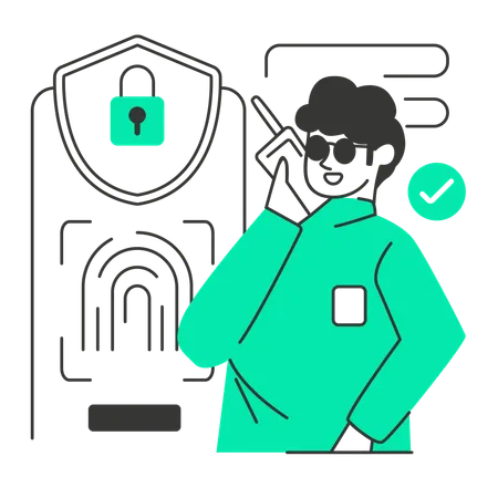 Fingerprint Verification  Illustration