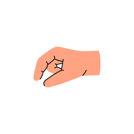 Fingerspelling letter Q  Illustration