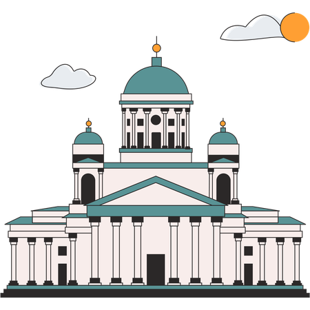 Finland - Katedral Helsinki  Illustration