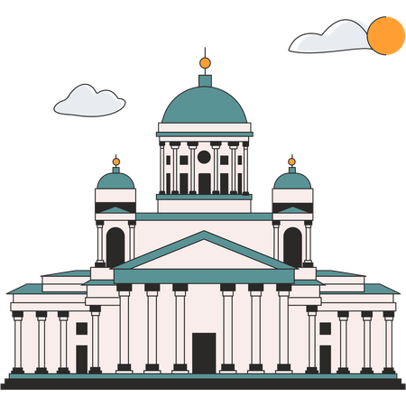 Finlande - Cathédrale d'Helsinki  Illustration