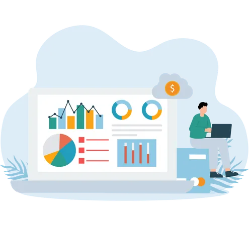 Fintech data analysis  Illustration